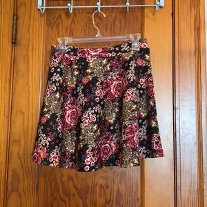 Forever 21 Floral print skater skirt